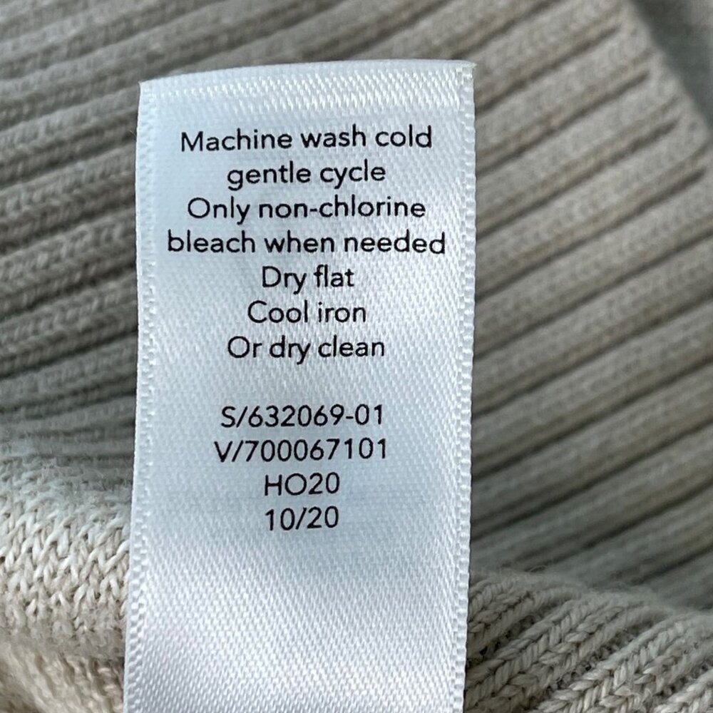Athleta Jacquard Crew Textured Sweater Womens XS Frosted Floral Cream Athleisure - Picture 5 of 9